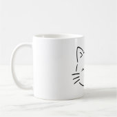 Mug Simple Aesthetic Kitty Design (Gauche)
