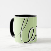 Mug Simple Amour Conçu (Devant gauche)