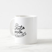 Mug Simple Amour Furry Stylish Lettre main Empreintes  (Devant gauche)