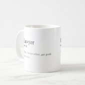 Mug Simple amusant avocat définition Joke Café (Devant gauche)