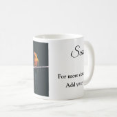 Mug Simple animal name details QR code add text photo (Devant droit)