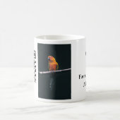 Mug Simple animal name details QR code add text photo (Centre)