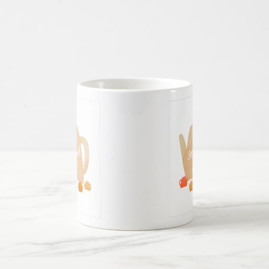 Mug Simple Auto-soin Charming Rappel Chaud Orange (Centre)