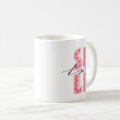Mug Simple Beau Auto-Soins Charme Jouant Rose (Devant droit)