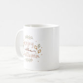 Mug Simple Beauté Chaleureuse Charmante Profitez de l' (Devant gauche)