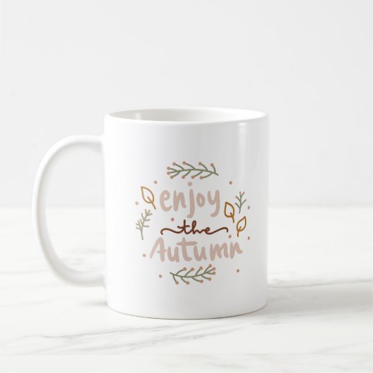 Mug Simple Beauté Chaleureuse Charmante Profitez de l' (Gauche)