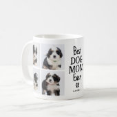 Mug Simple Best Dog Mom Ever Photo Collage (Devant gauche)