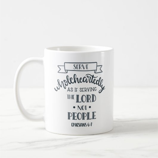 Mug Simple Bible chrétienne Verse Passe (Gauche)
