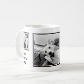 Mug Simple Black and White Three Photo Minimalist 2025 (Devant gauche)