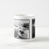 Mug Simple Black and White Three Photo Minimalist 2025 (Centre)