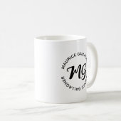 Mug Simple Black Custom Ajouter Votre Nom (Devant droit)