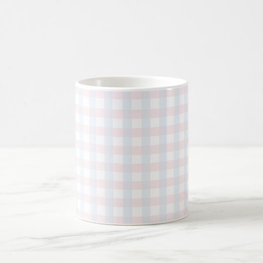 Mug Simple Check pastel bleu et pastel pastel (Centre)