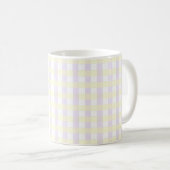 Mug Simple Check pastel violet et mules jaune pastel (Devant droit)