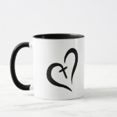 Mug simple chic icône d'Amour et de Foi | (Gauche)