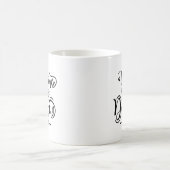Mug Simple Citation Drôle Danse Noir Typographie Propr (Centre)