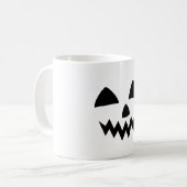 Mug Simple Citrouille d'Halloween face fantôme flippan (Devant gauche)