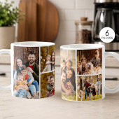 Mug Simple Collage de 6 Photos