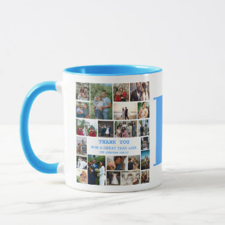 Mug Simple collage photo | Souvenir de monogramme de f