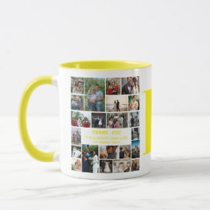 Mug Simple collage photo Souvenir de monogramme de f