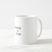 Mug simple coloré bleu brillant lancer parties scintil (Devant droit)