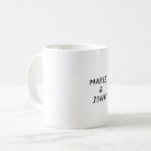 Mug simple coloré bleu brillant lancer parties scintil (Devant gauche)
