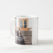 Mug Simple Congrats diplôme photo personnalisée (Devant gauche)