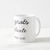 Mug Simple congratulation graduation add your (Devant droit)