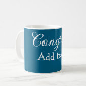 Mug Simple congratulation graduation add your (Devant gauche)