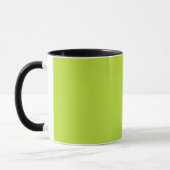 Mug Simple couleur solide clair acide vert citron (Gauche)