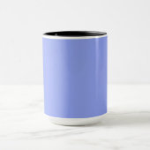 Mug simple couleur solide simple personnalisé bleu pas (Centre)