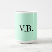 Mug Simple couleur unie ajouter nom texte monogramme (Centre)