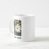 Mug Simple Cute blanc personnalisé Fleur marguerite  (Devant gauche)