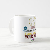 Mug Simple Cute Chat Maman Mère cadeau de jour (Devant gauche)