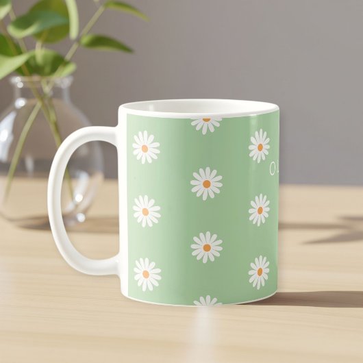 Mug Simple daisies, Personalized gift, Daisy Lover Gif