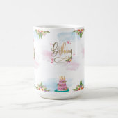 Mug simple de conception d'anniversaire (Centre)