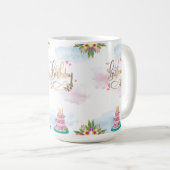 Mug simple de conception d'anniversaire (Devant droit)