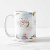 Mug simple de conception d'anniversaire (Gauche)