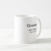 Mug simple diplôme minimal ajouter nom classe moderne (Devant droit)