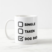Mug Simple drôle case à cocher simple, prise, père de  (Gauche)