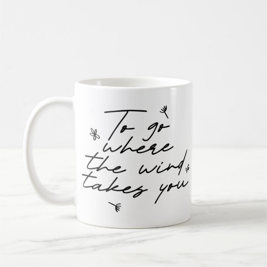 Mug Simple Elégant Beau Script manuscrit propre (Gauche)