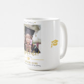 Mug Simple Elegant Graduation or Casquette Merci Scrip (Devant droit)
