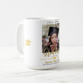 Mug Simple Elegant Graduation or Casquette Merci Scrip (Devant gauche)