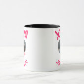 Mug Simple Élégant Mignon Amour Saint-Valentin Douce C (Centre)