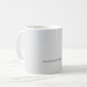 Mug Simple Élégant Minimaliste Moderne Gris (Devant gauche)
