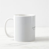 Mug Simple Élégant Minimaliste Moderne Gris (Gauche)