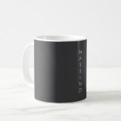 Mug Simple Élégant Minimaliste Moderne Gris (Devant gauche)