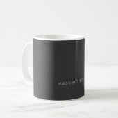 Mug Simple Élégant Minimaliste Moderne Gris (Devant gauche)