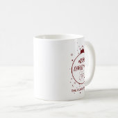 Mug Simple élégant moderne rouge mignon Noël (Devant droit)
