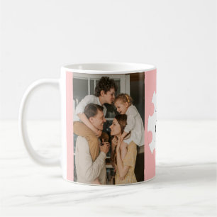 Mug Simple Élégant Œuf Joyeuses Pâques Photo de Famill