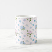 Mug Simple Elegant Watercolor Hydrangea Flowers (Centre)
